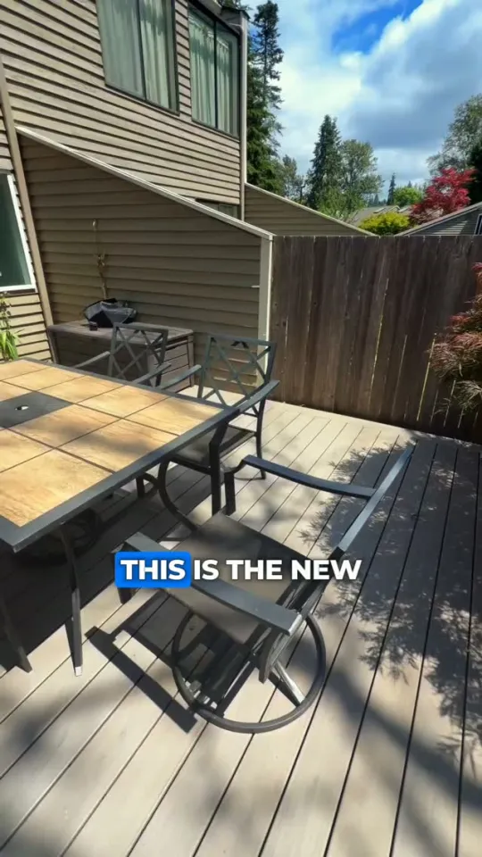 Three clients in a row have now mentioned the same thing, and it is not the deck. It is that the crew left it clean. Jenny on her new Trex...