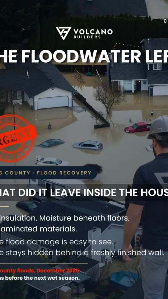 Floodwater is the part you can see. Wet insulation, moisture under floors, damp inside cabinets. If your house took water last December,...