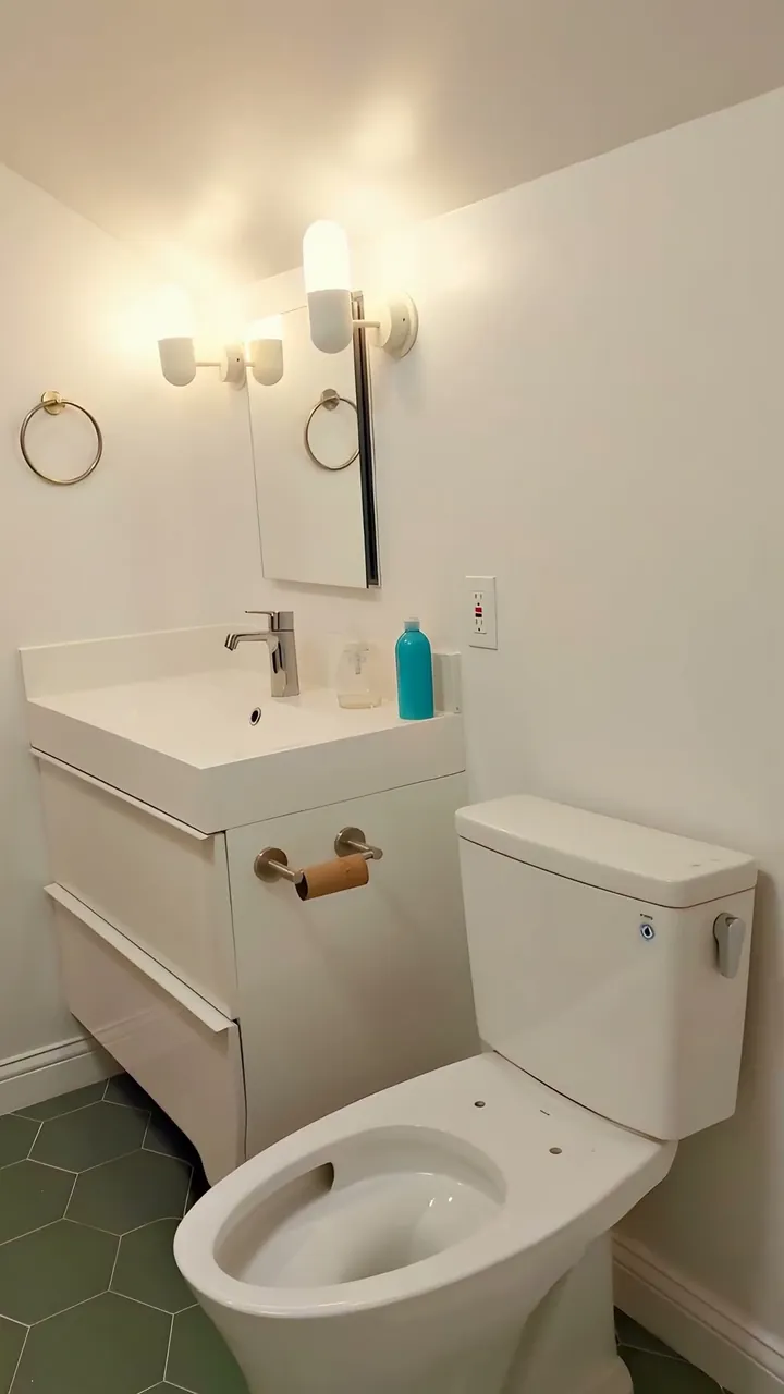Video thumbnail: this Seattle attic bathroom with a walk-in shower