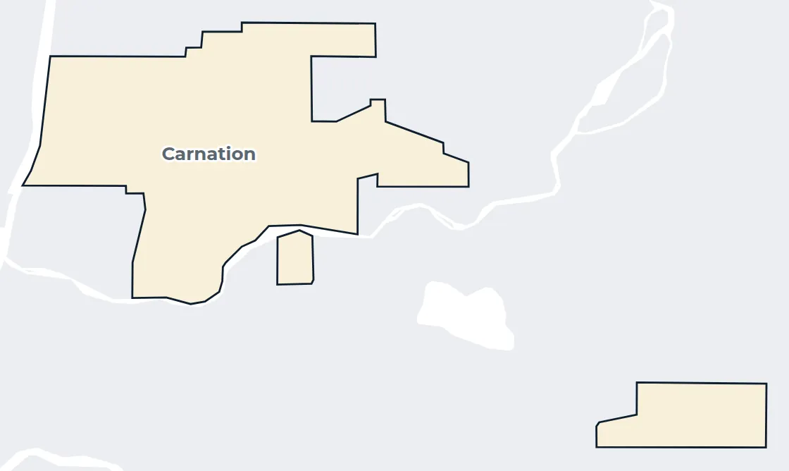 Map of the Carnation city limits