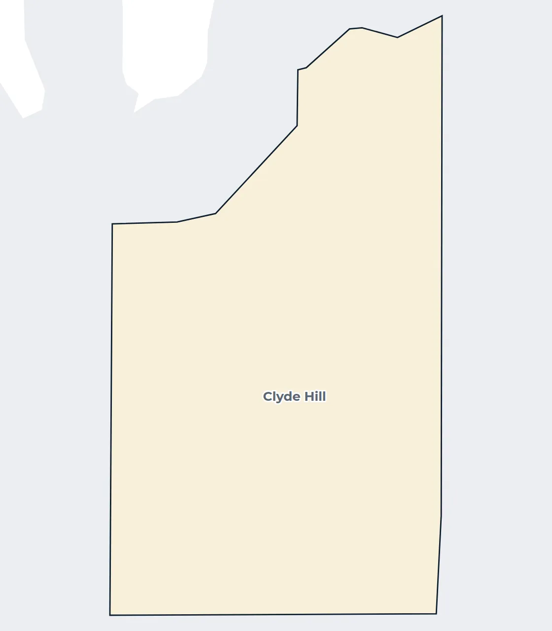 Map of the Clyde Hill city limits
