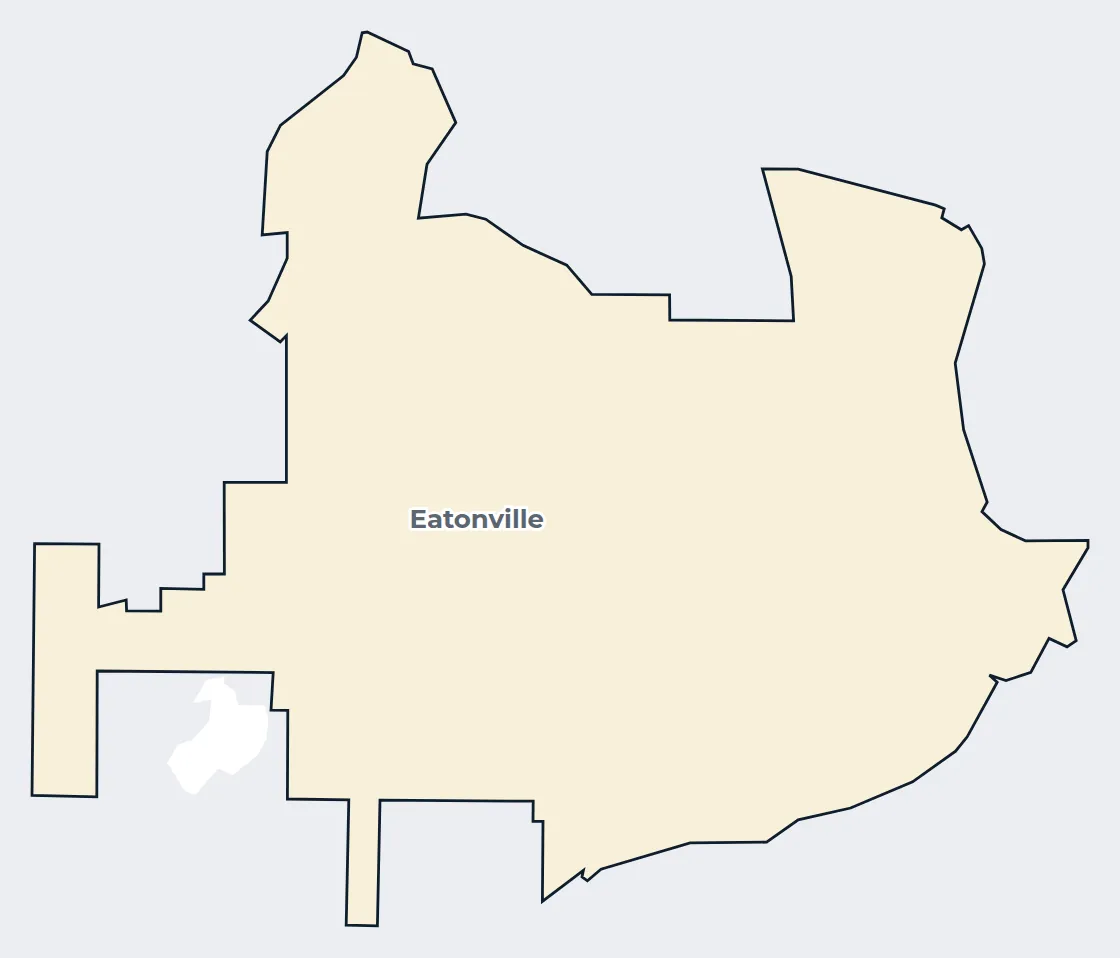 Map of the Eatonville town limits