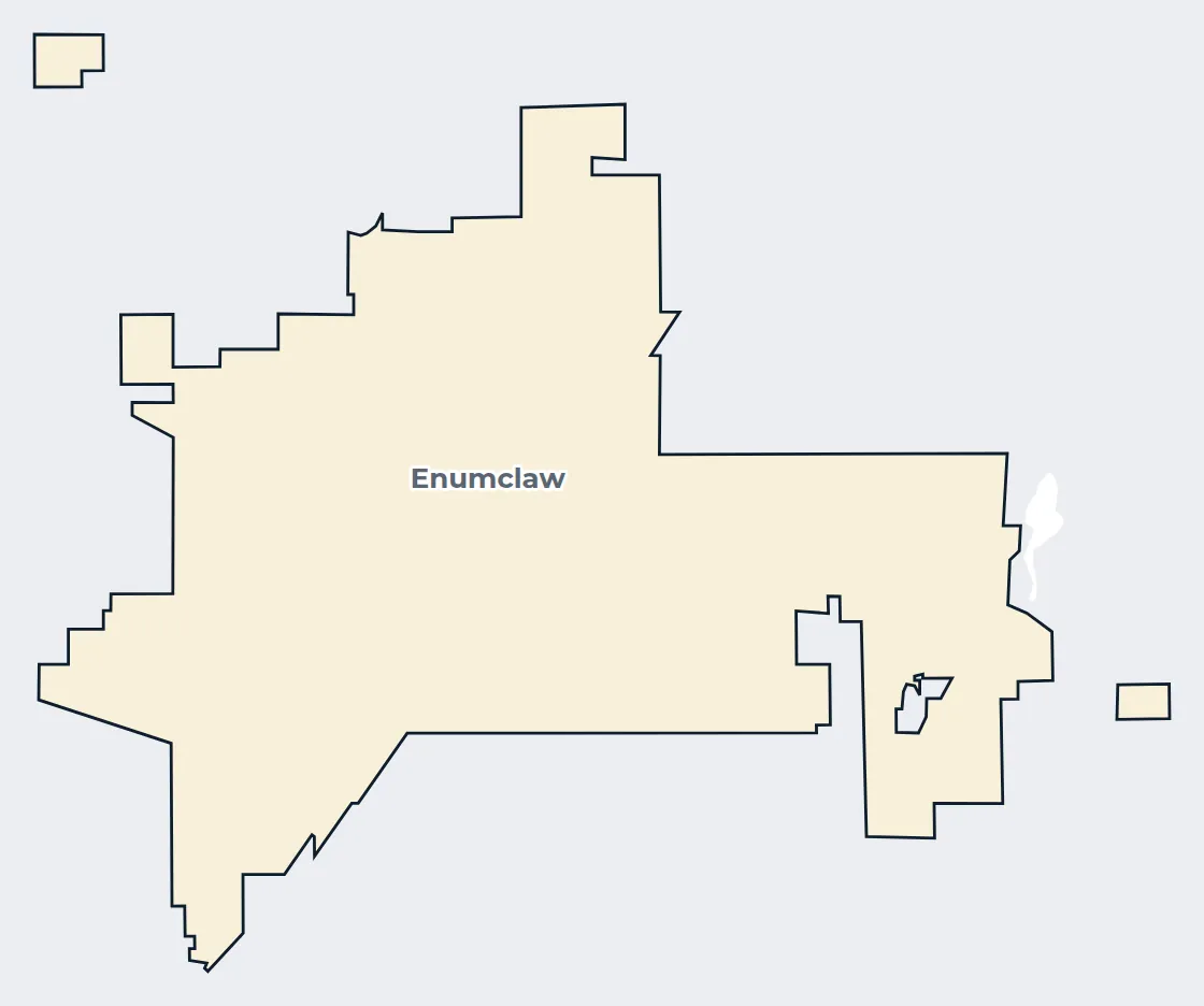 Map of the Enumclaw city limits