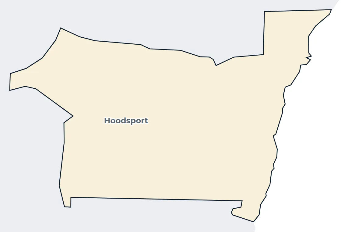 Map of the Hoodsport census-designated place