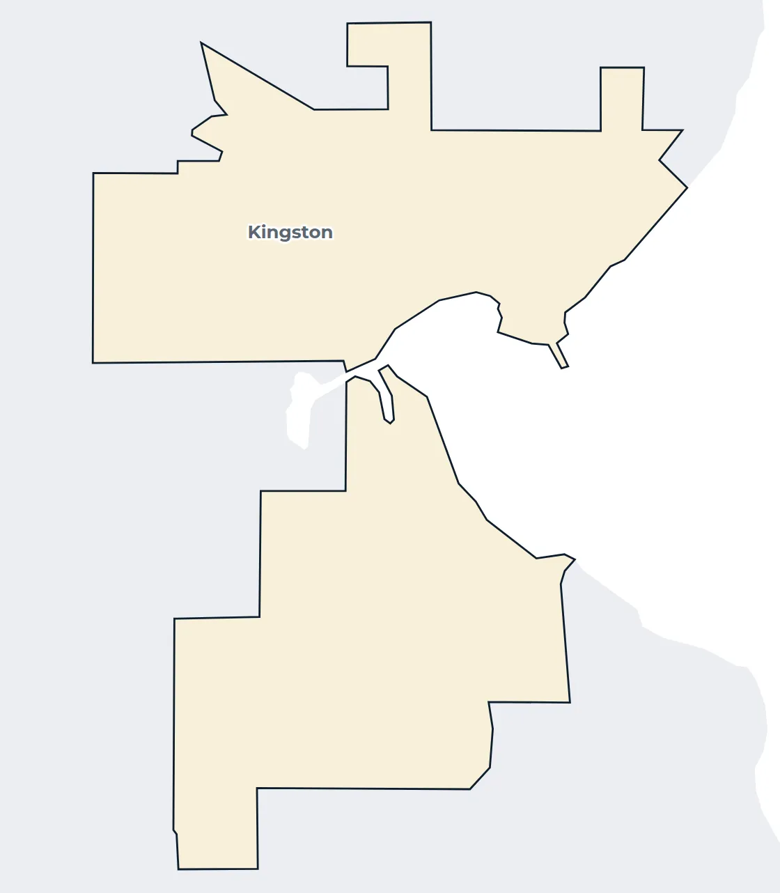 Map of the Kingston census-designated place