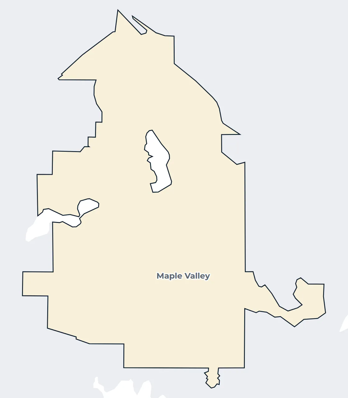 Map of the Maple Valley city limits