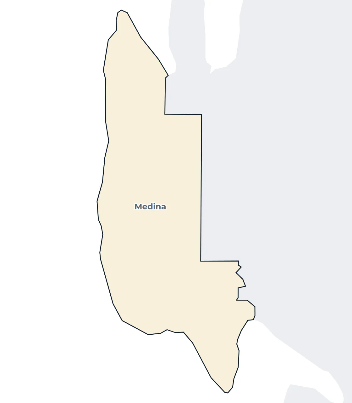 Map of the Medina city limits