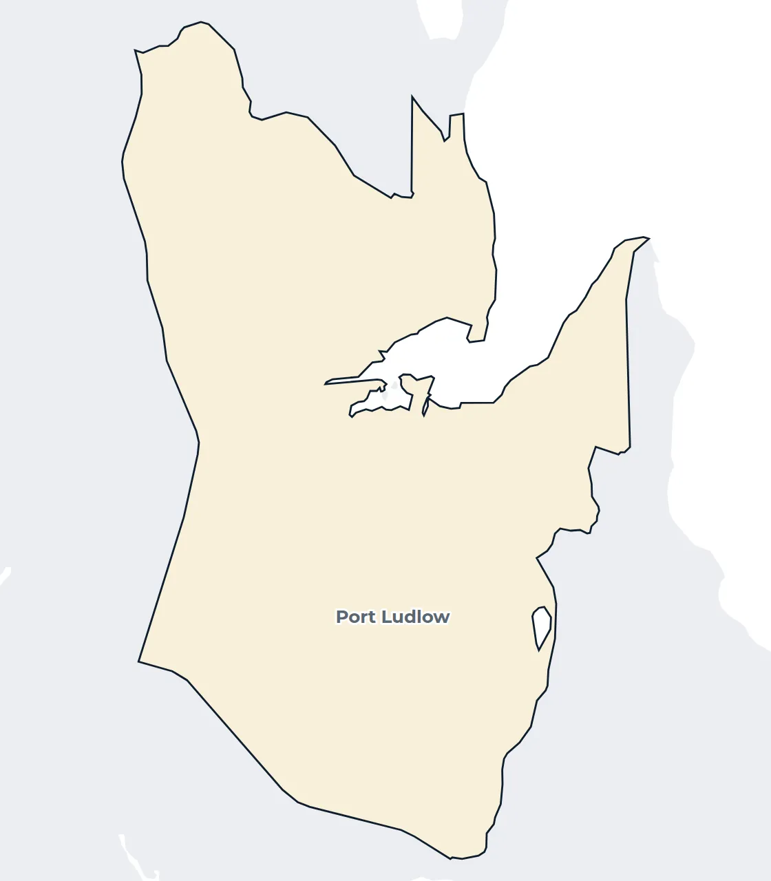 Map of the Port Ludlow census-designated place
