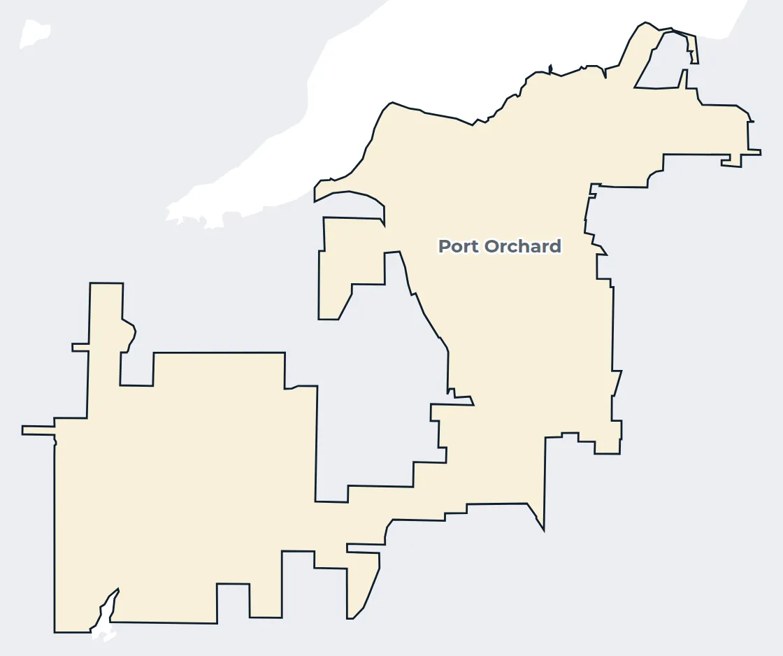 Map of the Port Orchard city limits