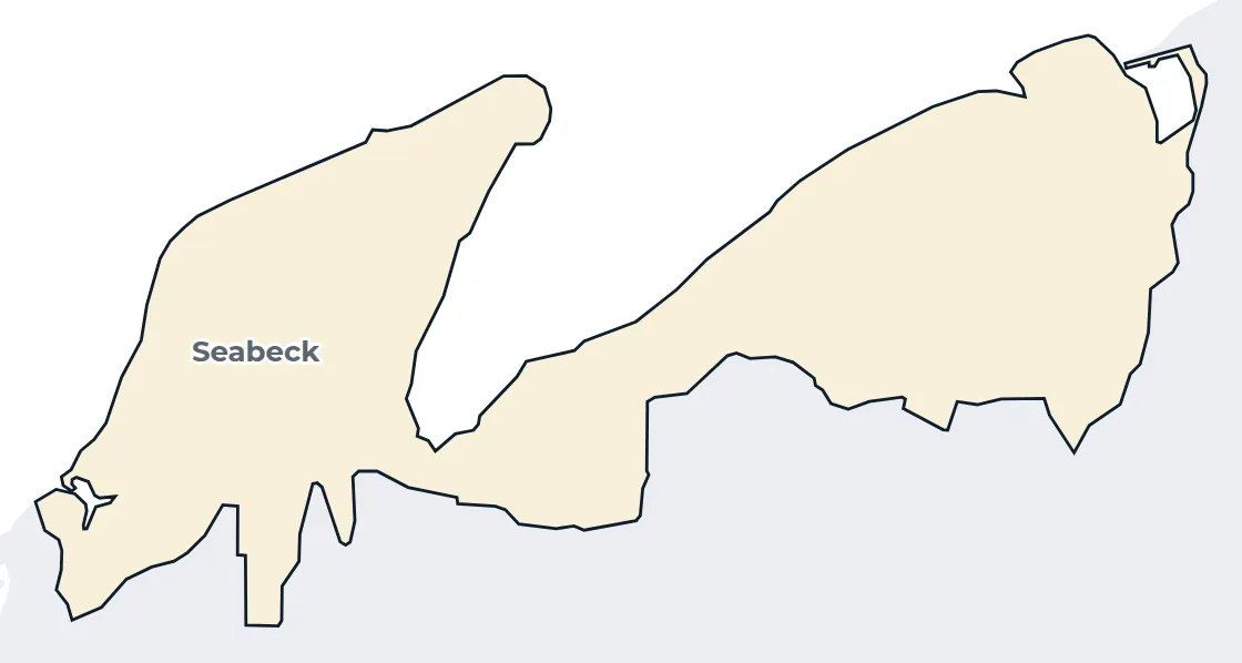 Map of the Seabeck census-designated place
