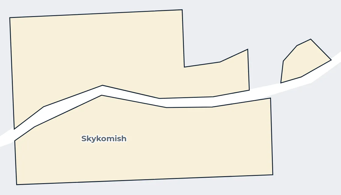 Map of the Skykomish town limits