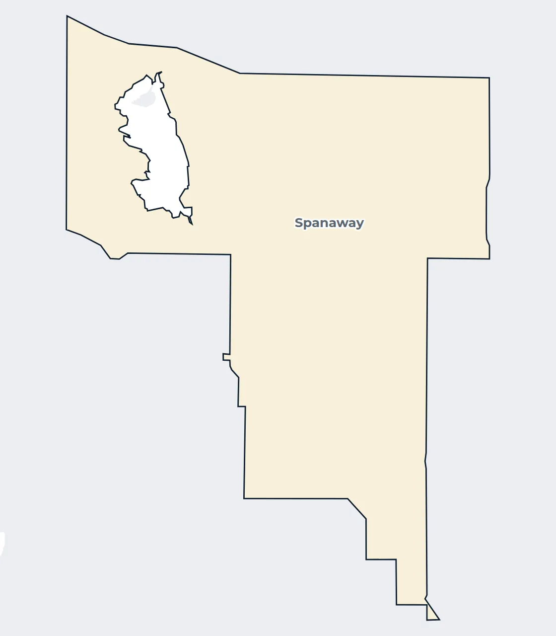Map of the Spanaway census-designated place