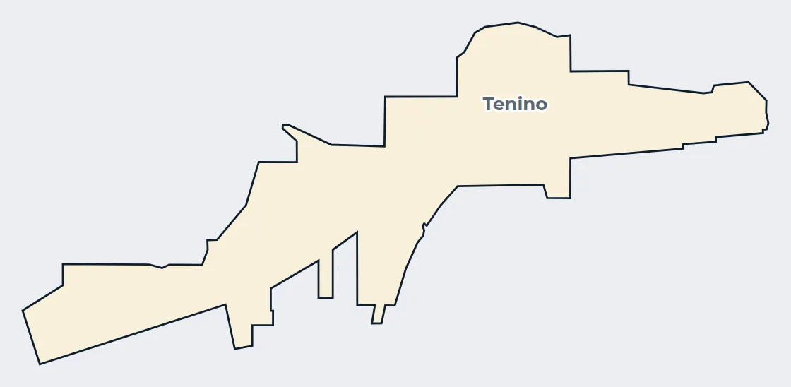Map of the Tenino city limits