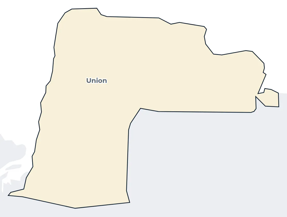 Map of the Union census-designated place