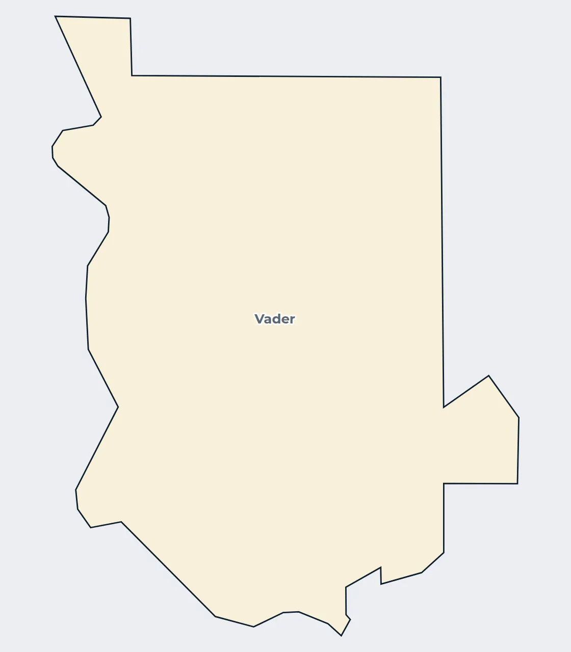 Map of the Vader city limits