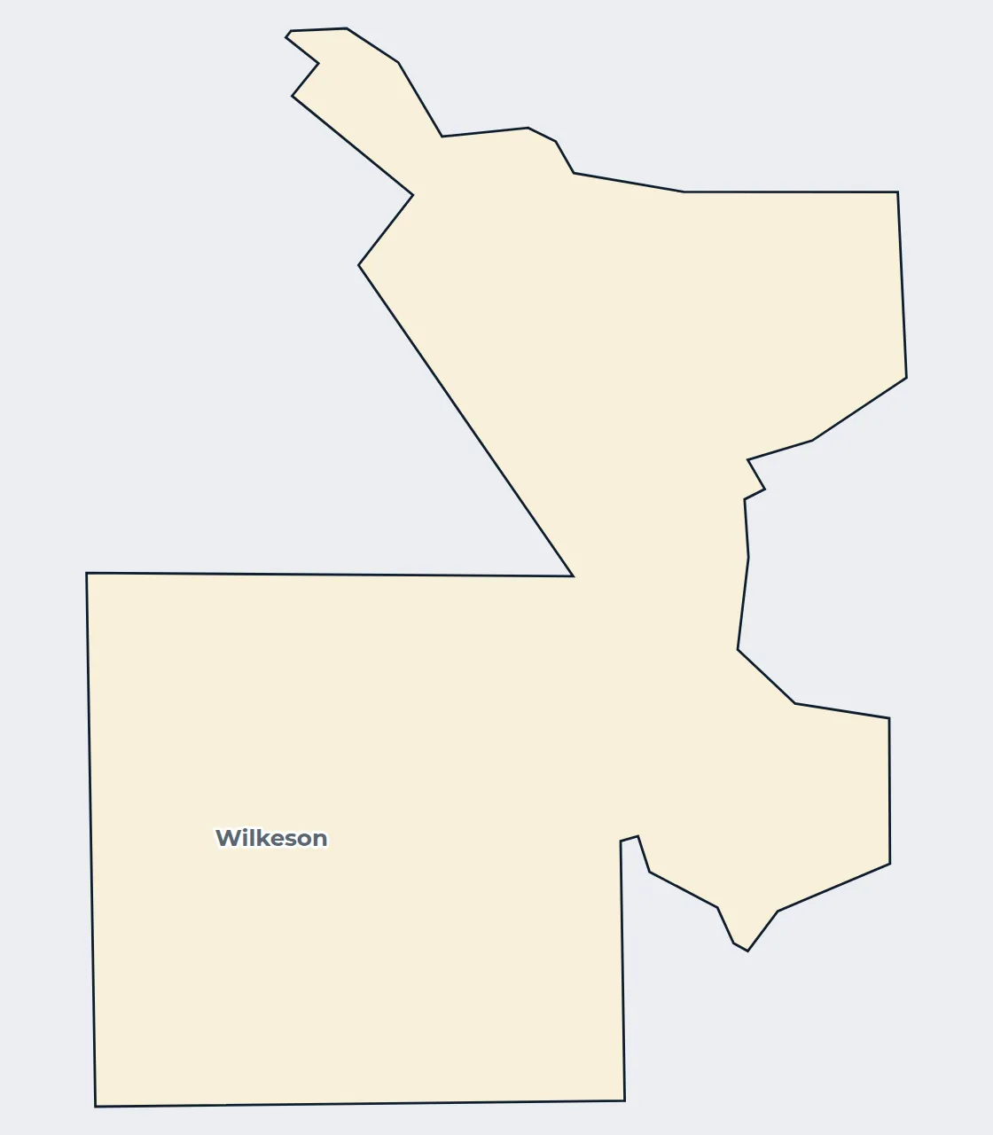 Map of the Wilkeson town limits