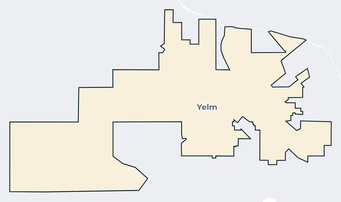 Map of the Yelm city limits