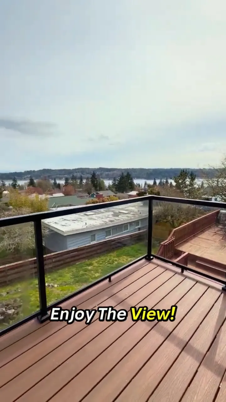 Video thumbnail: this composite deck with a glass railing