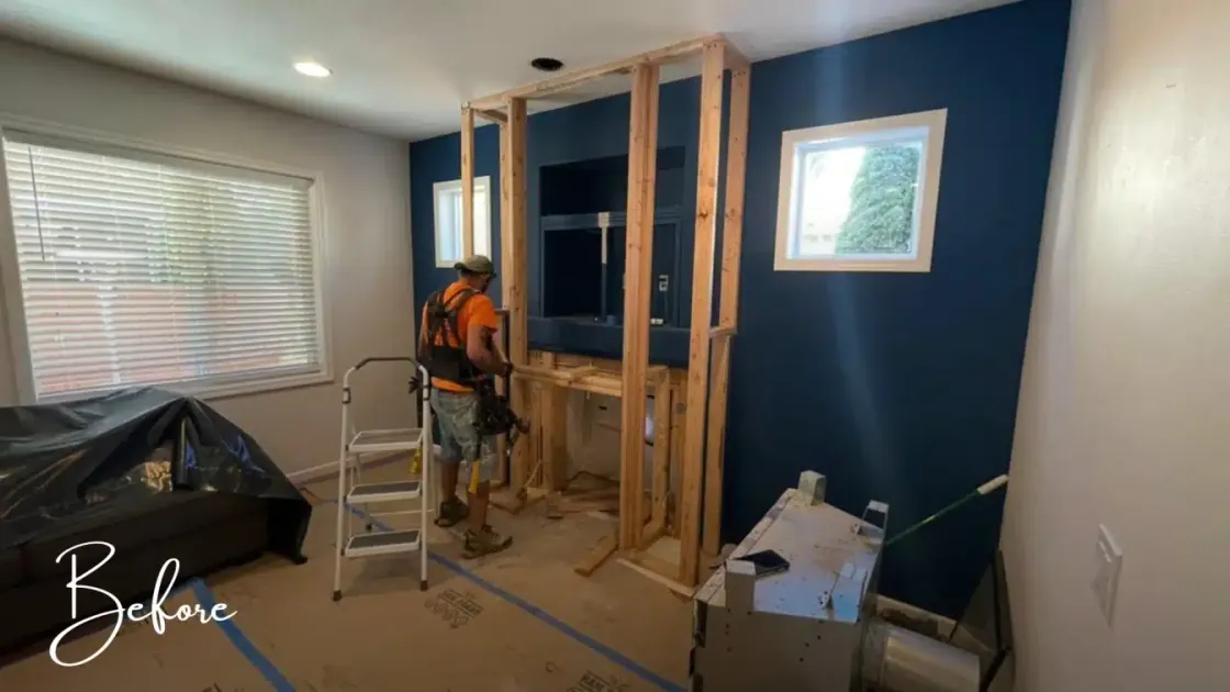 Home addition before renovation