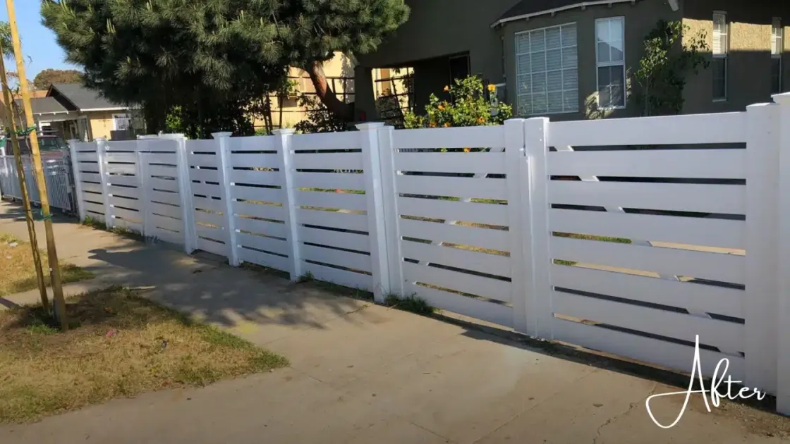Fence after renovation
