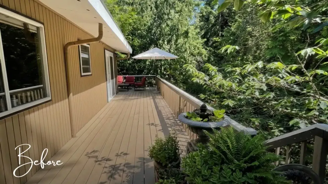 Deck before renovation