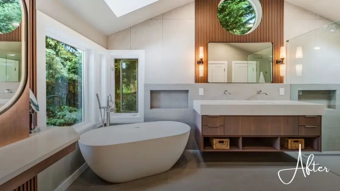 Bathroom after renovation