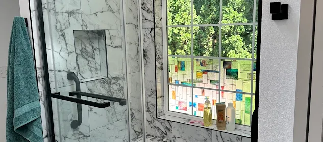 Vanity in the remodeled master bathroom from Tom P.'s project