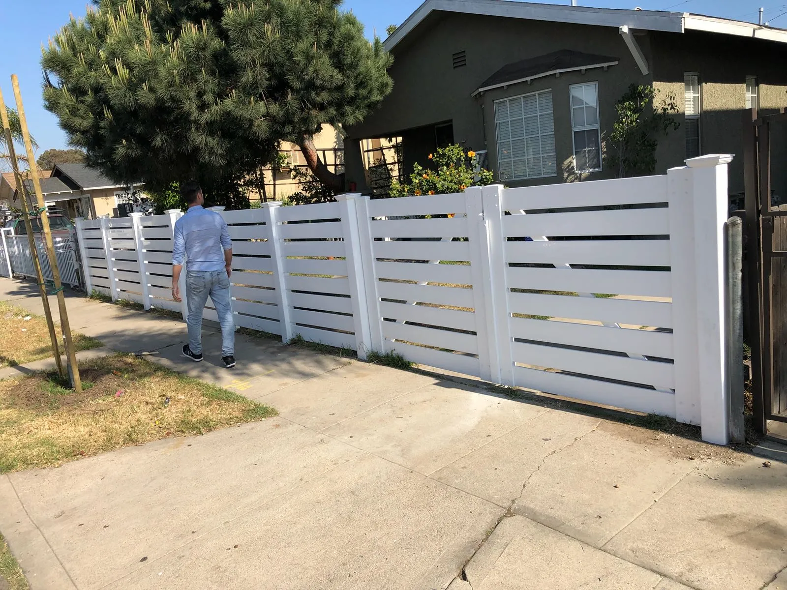 Fence installation