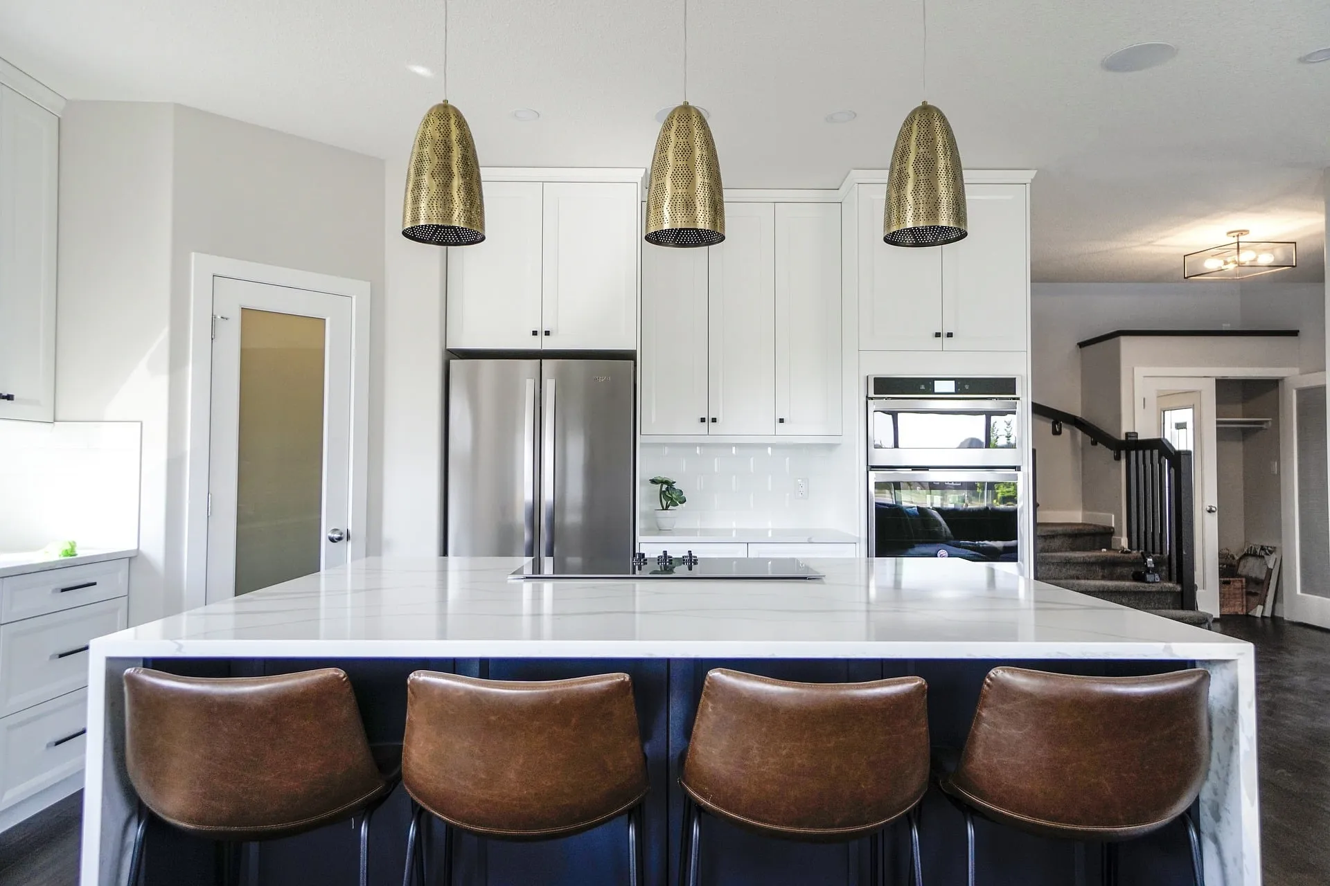 Kitchen with an island