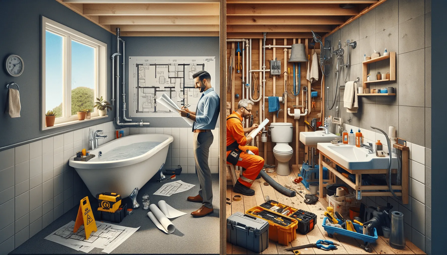 plumbing contractors, contractors for bathroom remodel