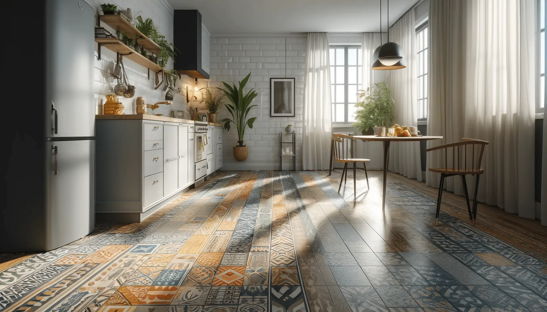 Linoleum flooring