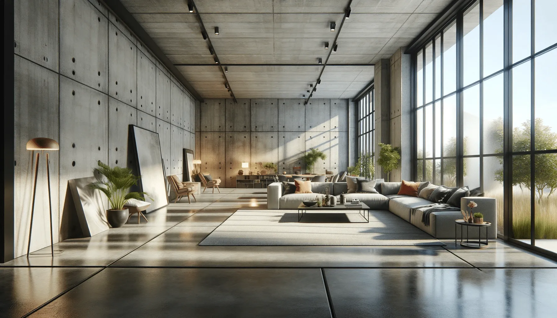 Concrete flooring