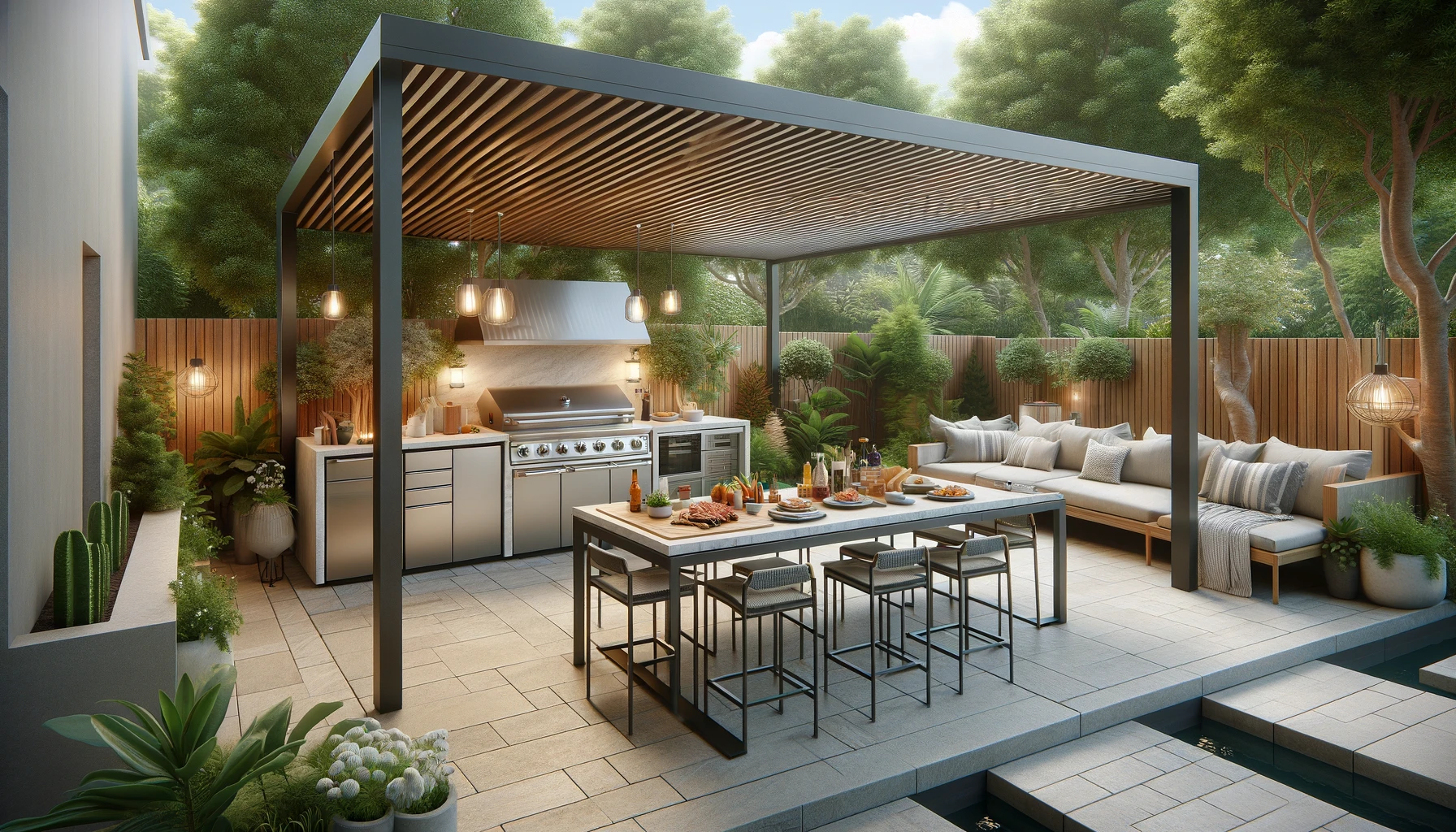 ground, patio, outdoor kitchen design