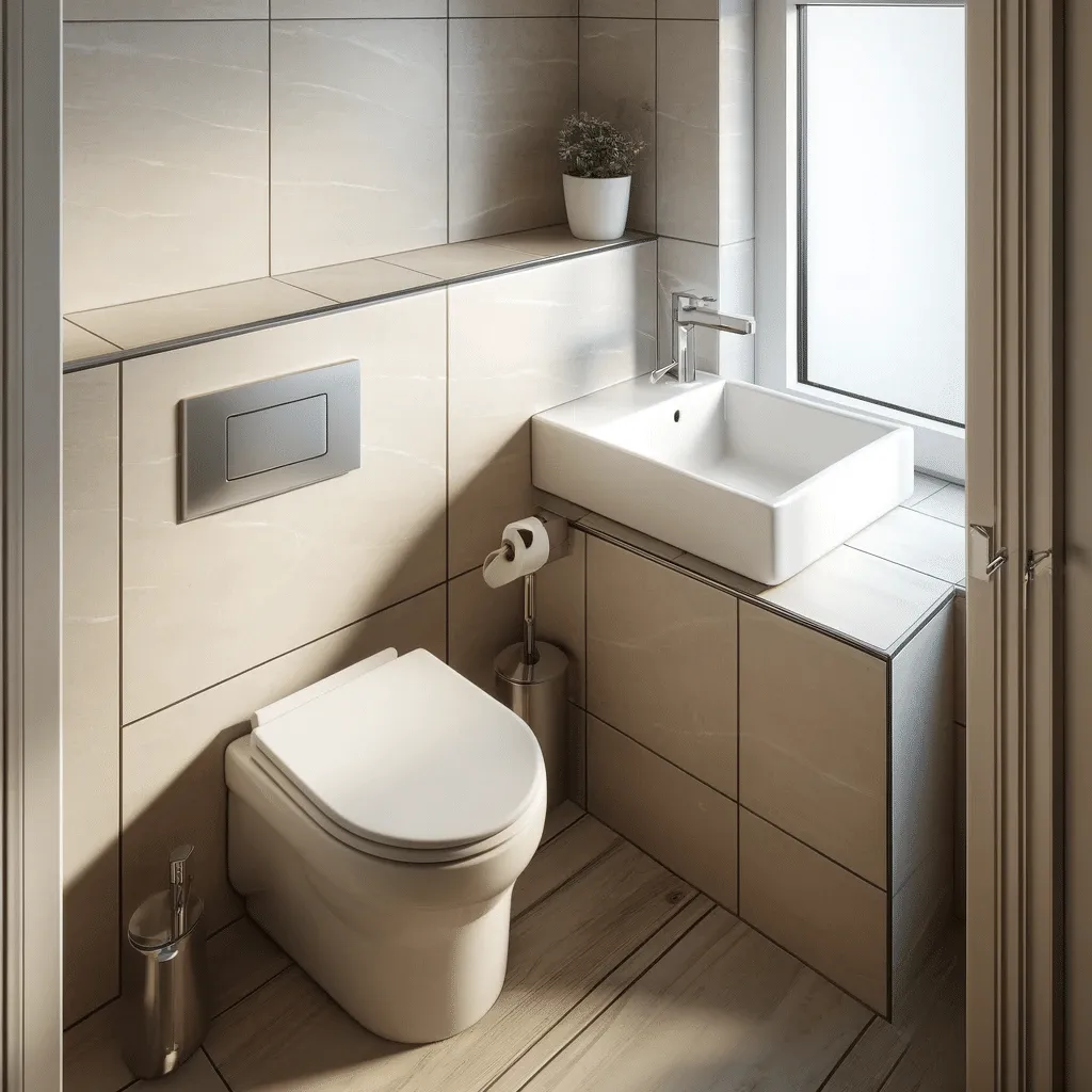 space saving small bathroom layout