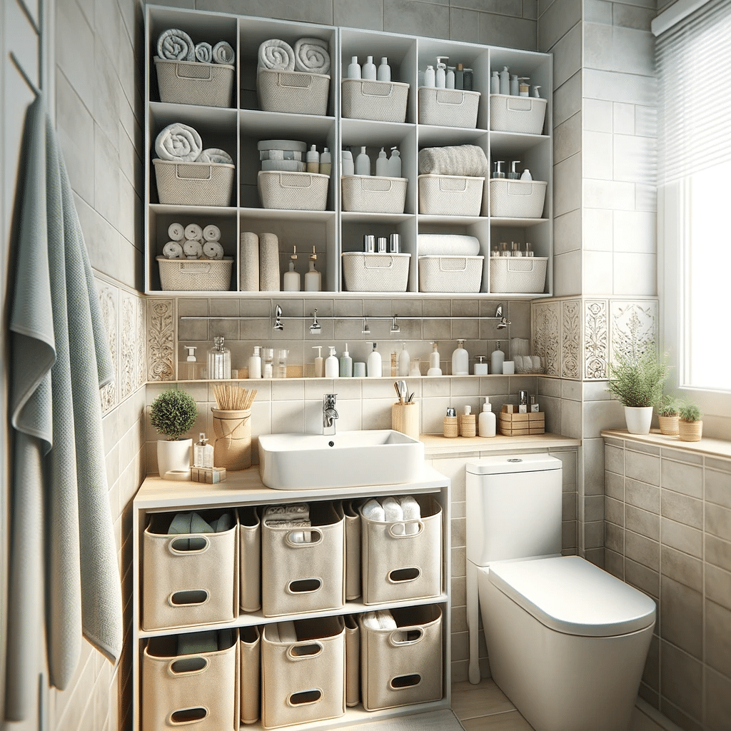 bathroom storage for small bathrooms, small grey bathroom ideas