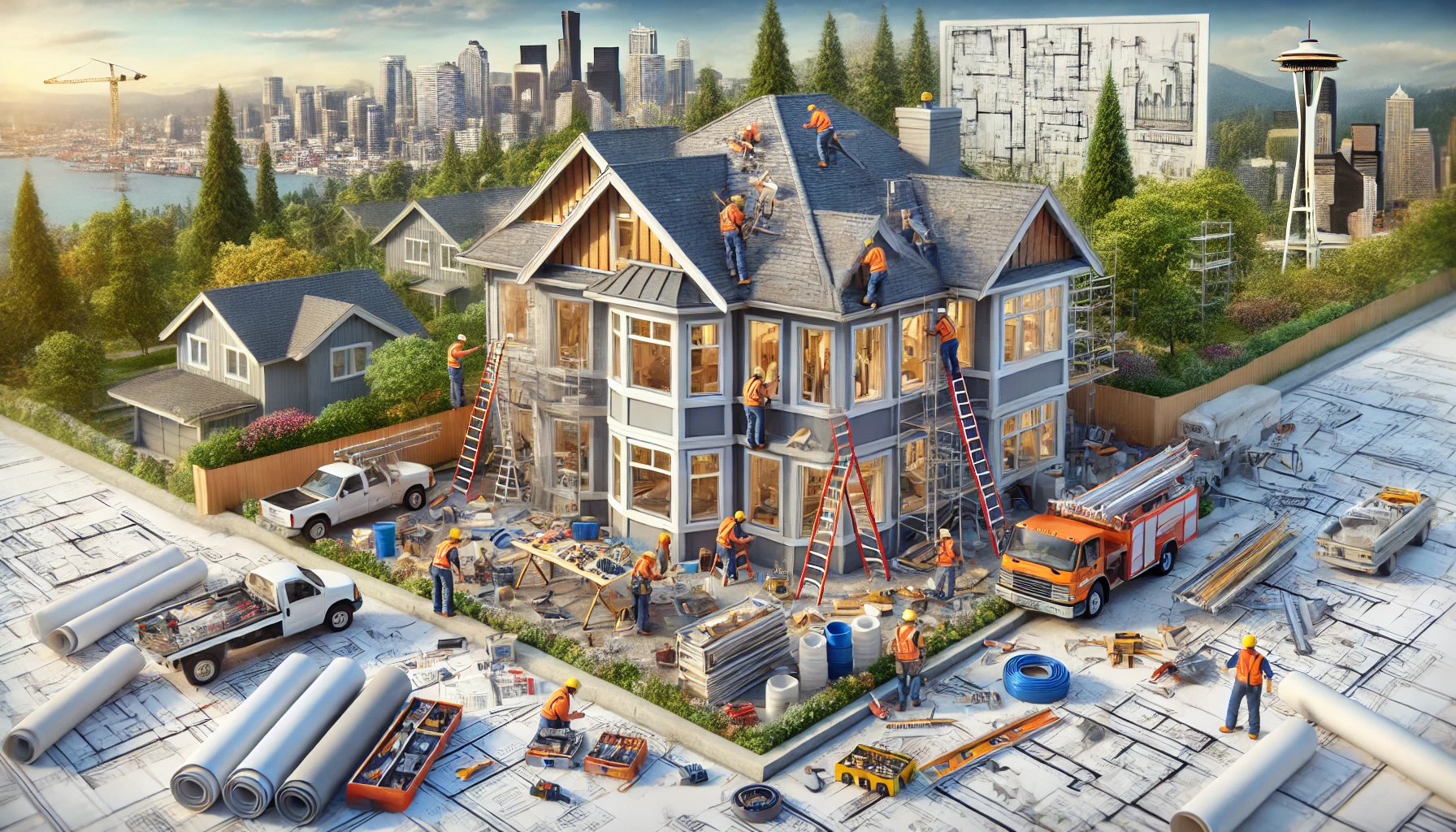 model remodel, many interconnected factors, home improvement, remodel cost in seattle