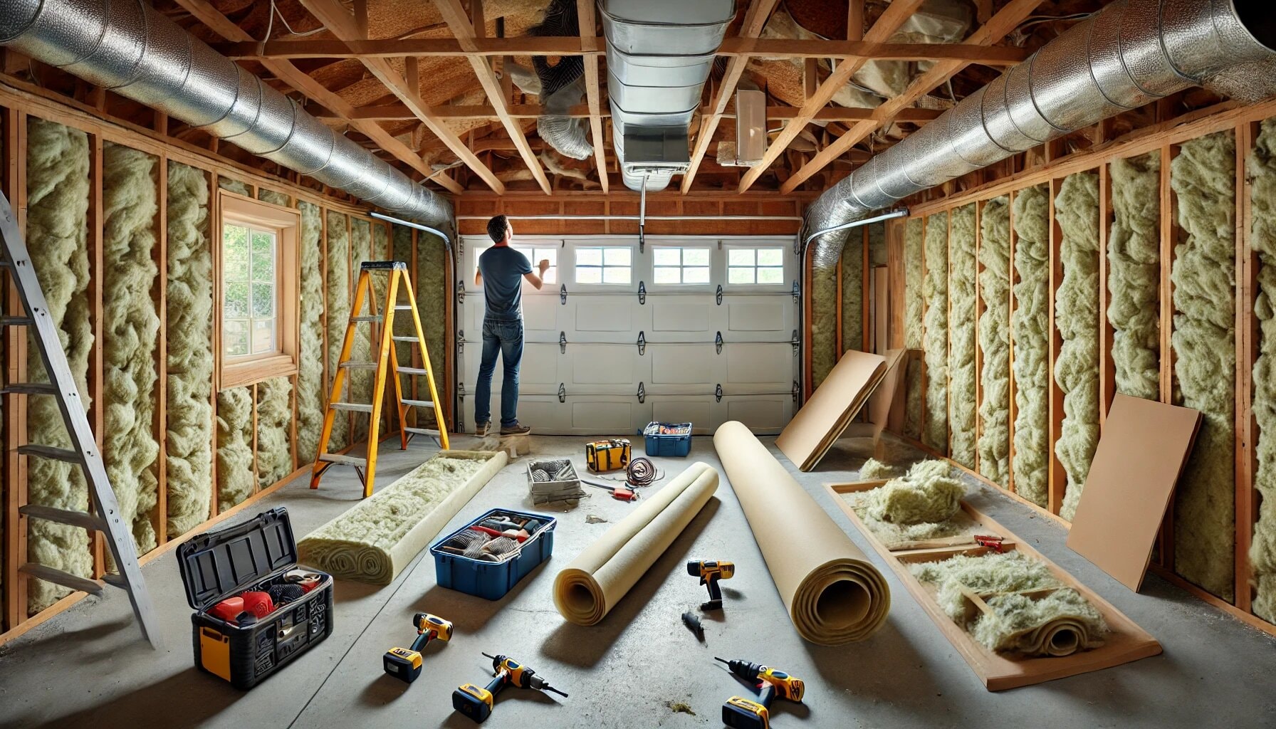 converting a garage into a bedroom and bathroom