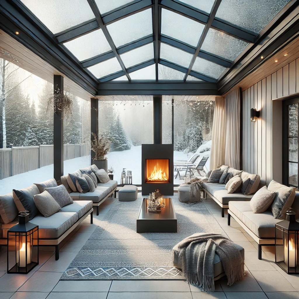 winter outdoor living space